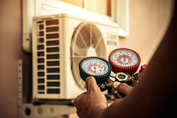 Professional Hvac technician working in Darlington, PA